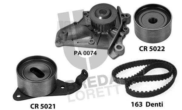 BREDA LORETT Vesipumppu + jakohihnasarja KPA0669A